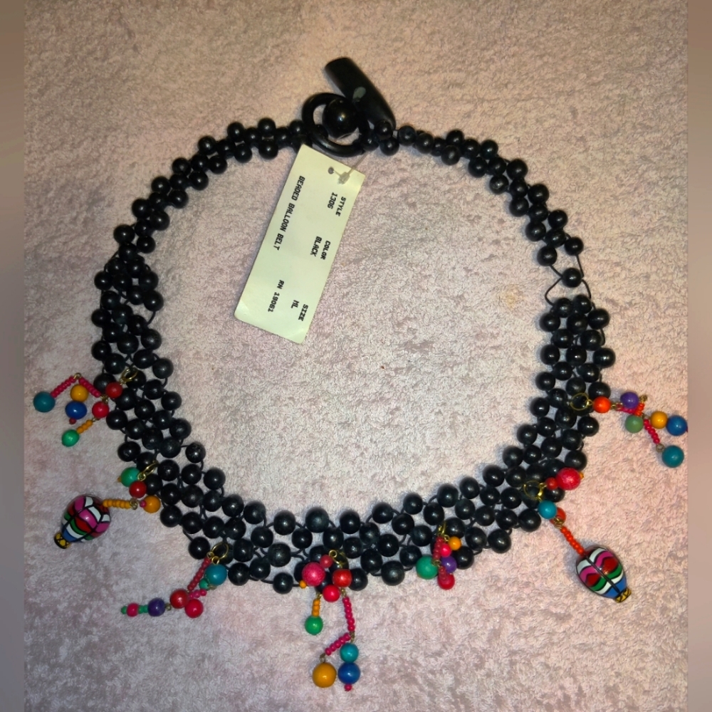 DONCASTER VINTAGE WOODEN BEADED BELT